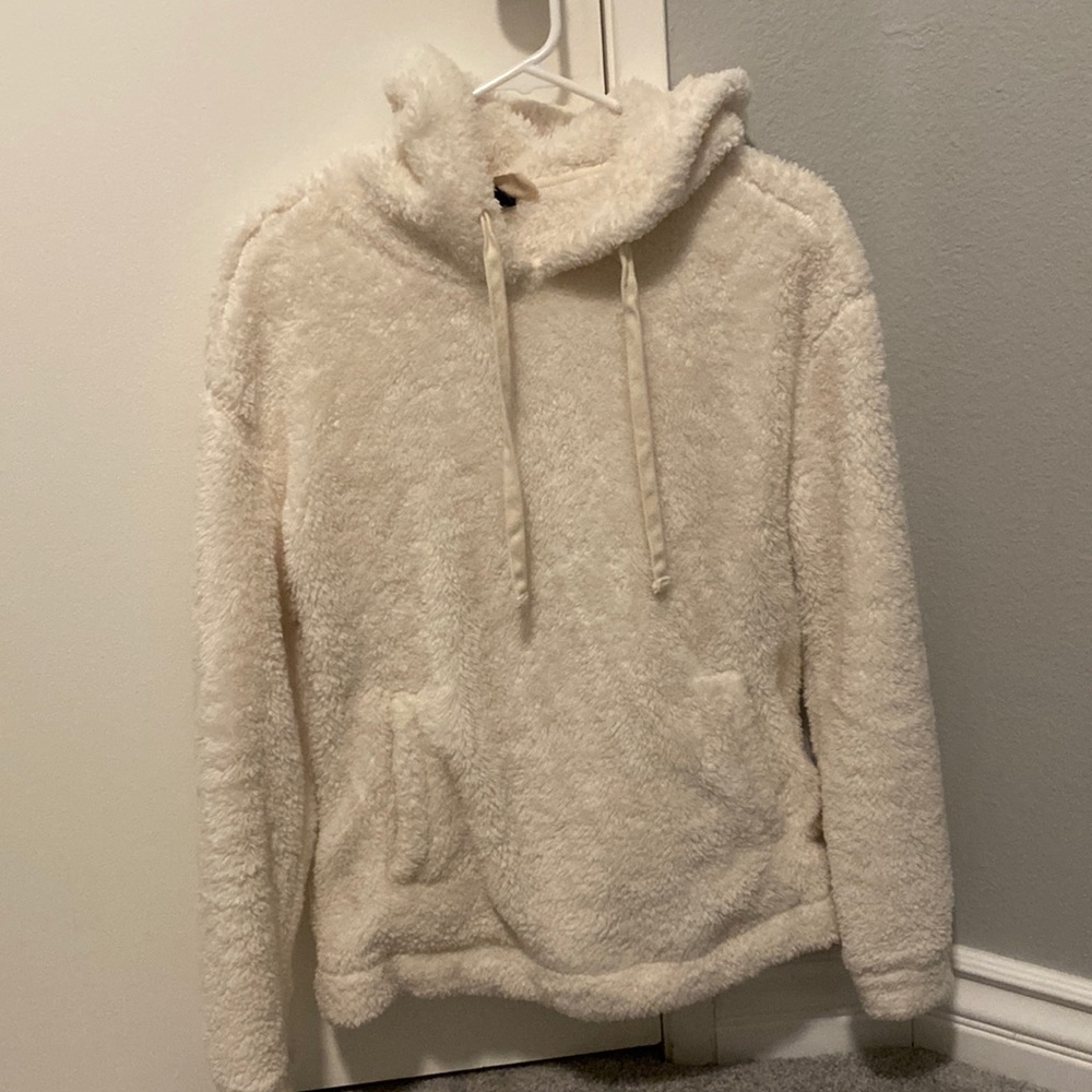 Universal Thread White/Cream Sherpa Hoodie